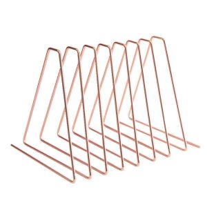 Compressible Metallic Desktop File Organizer - Rose Gold - 20 Pack